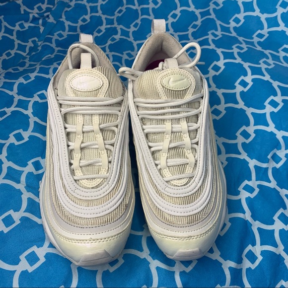 Nike Air max 97 Women’s size 7.5 triple white vast grey wmns running shoes rare - Picture 6 of 11